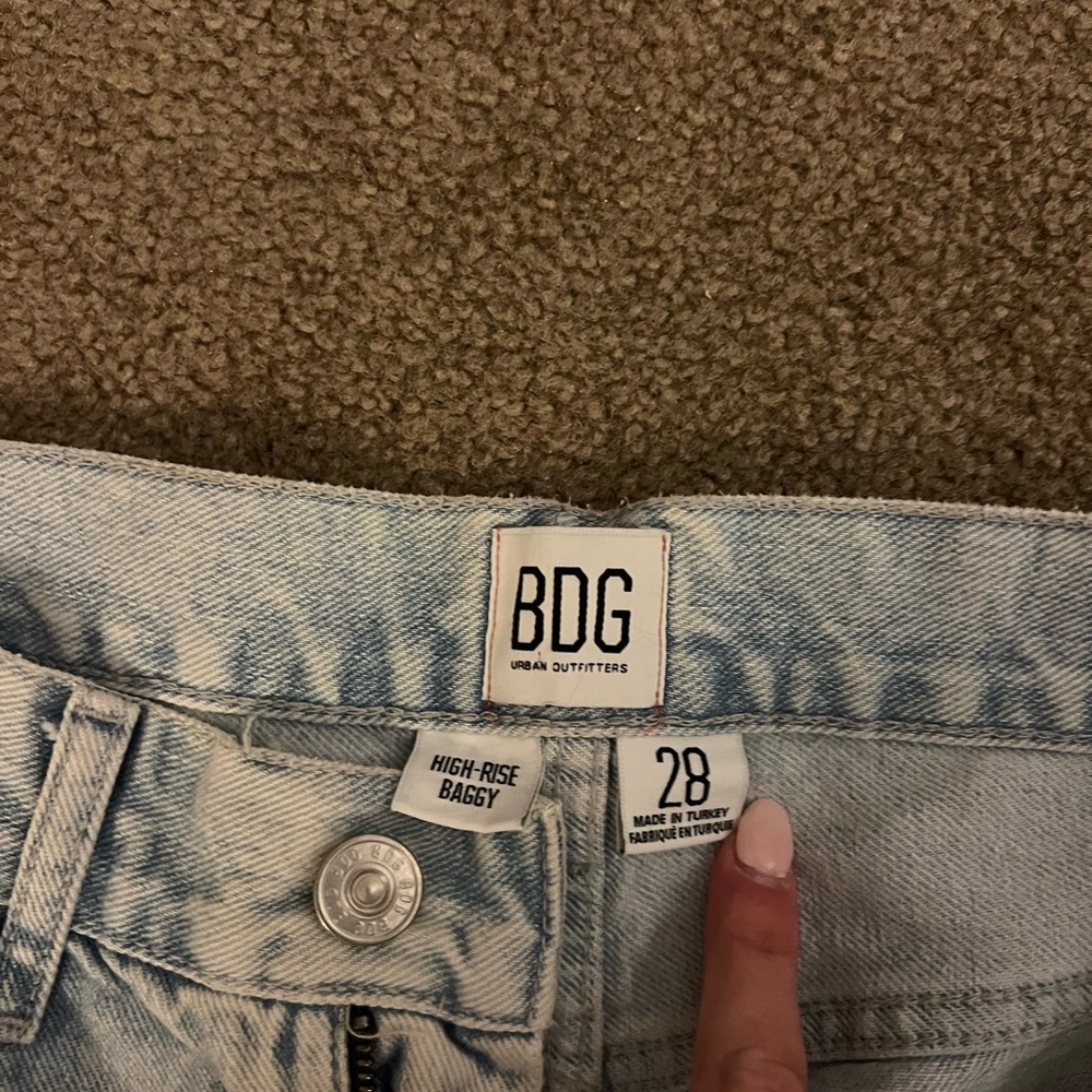 Urban Outfitters BDG Light Blue High-Rise Wide Leg Jeans